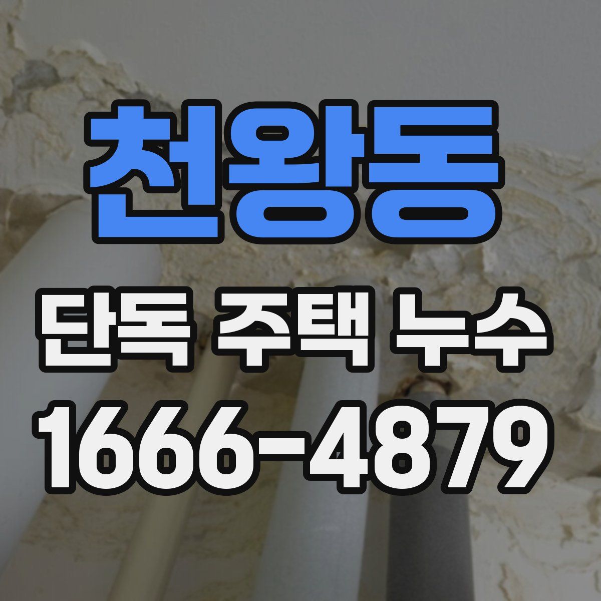 천왕동 단독 주택 누수