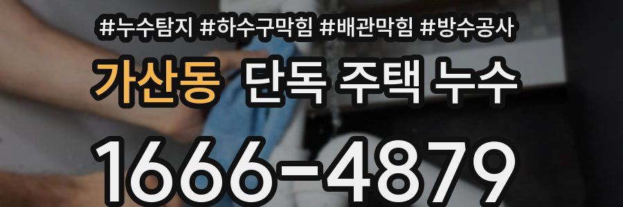 가산동 단독 주택 누수