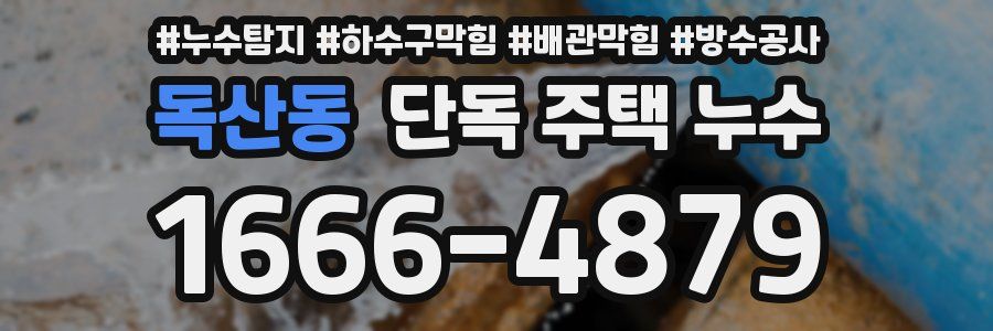 독산동 단독 주택 누수
