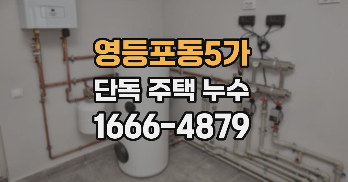 영등포동5가 단독 주택 누수