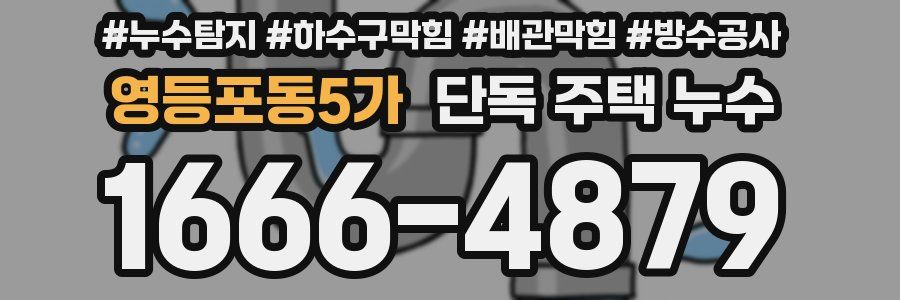 영등포동5가 단독 주택 누수