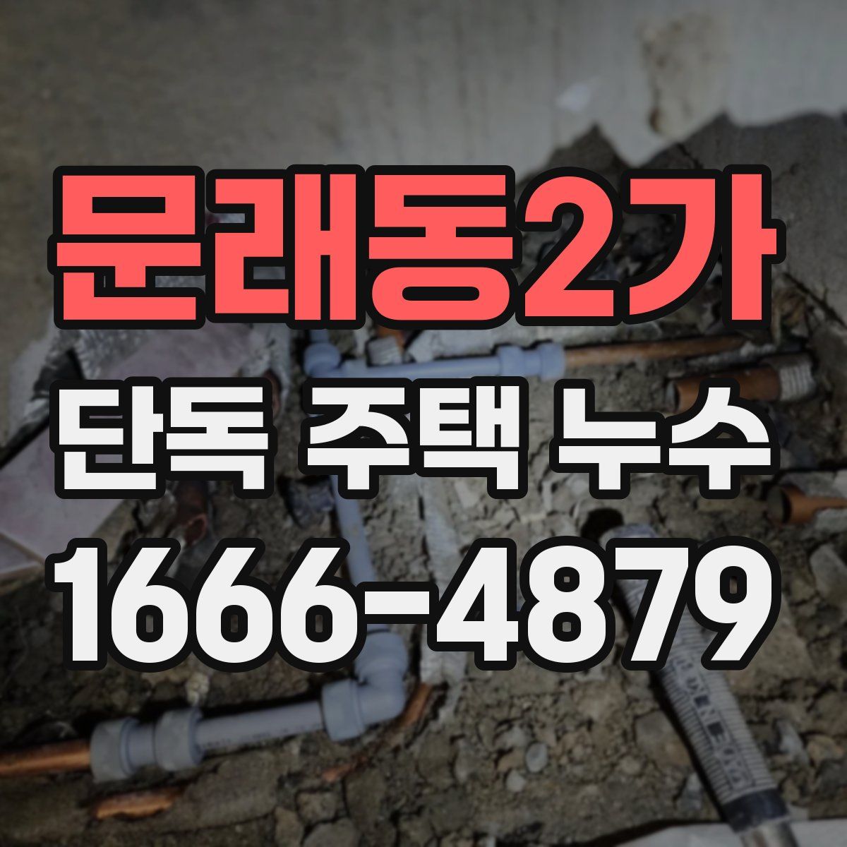 문래동2가 단독 주택 누수