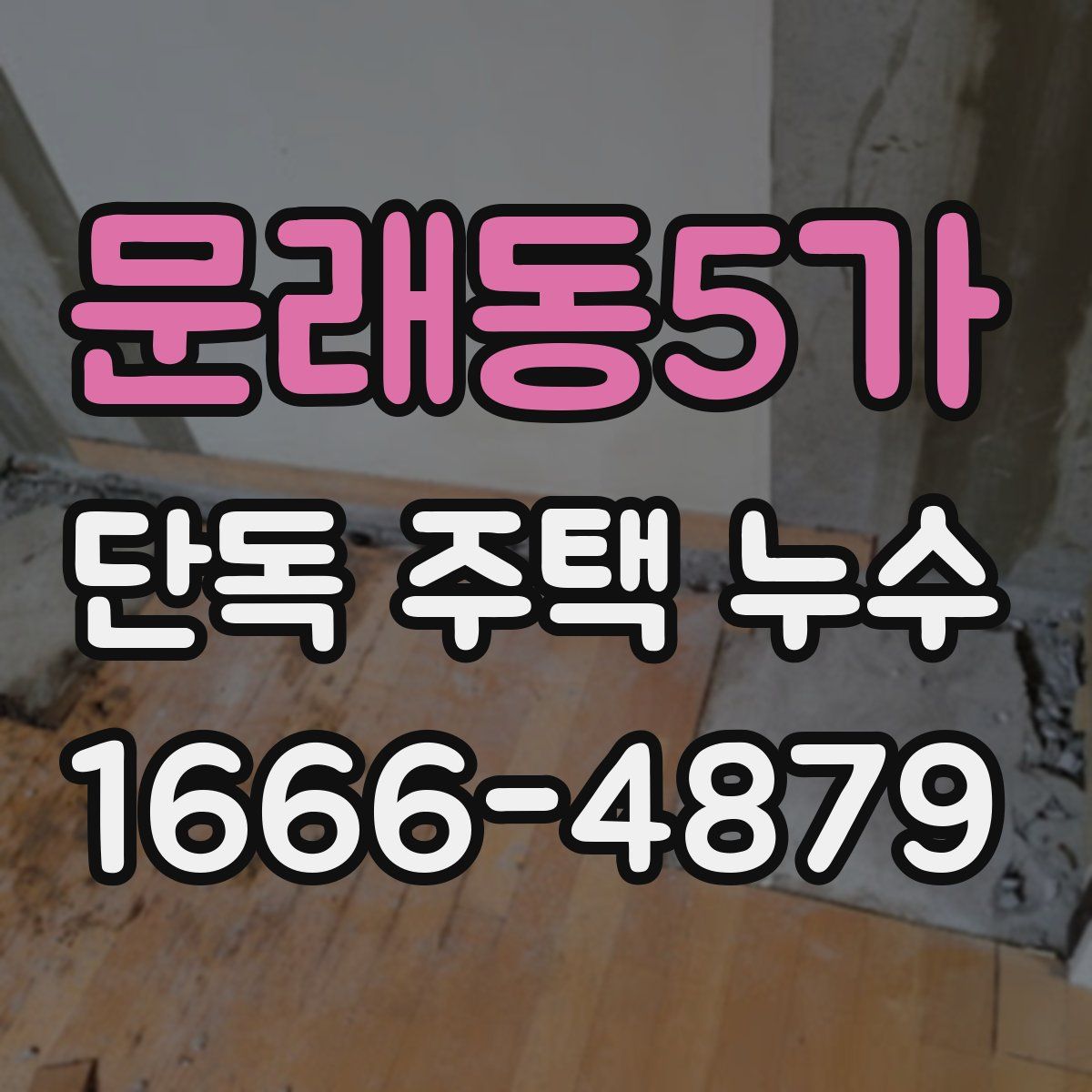 문래동5가 단독 주택 누수