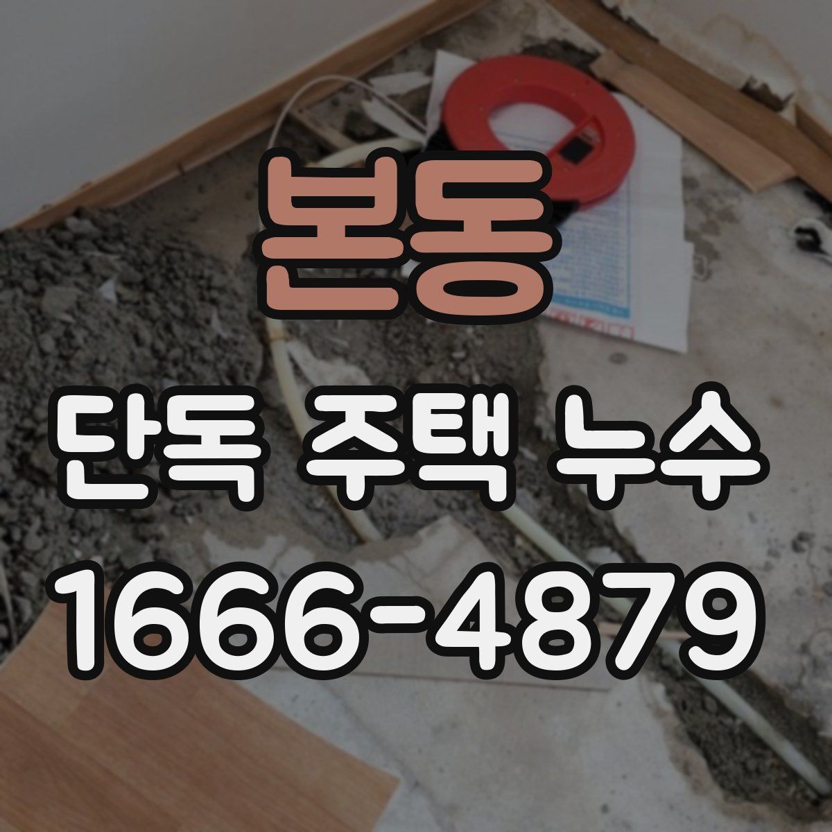 본동 단독 주택 누수
