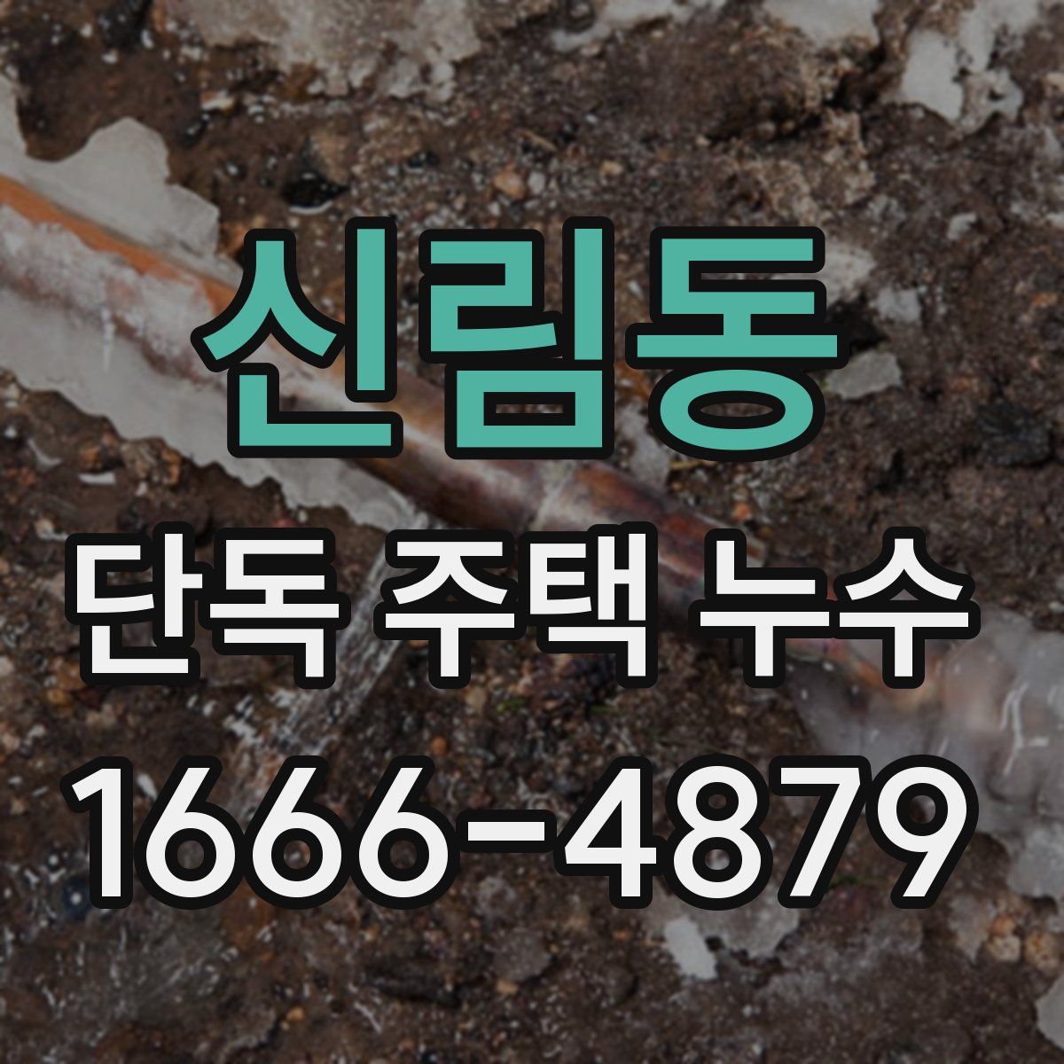 신림동 단독 주택 누수