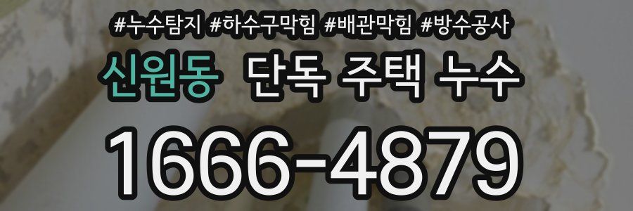 신원동 단독 주택 누수