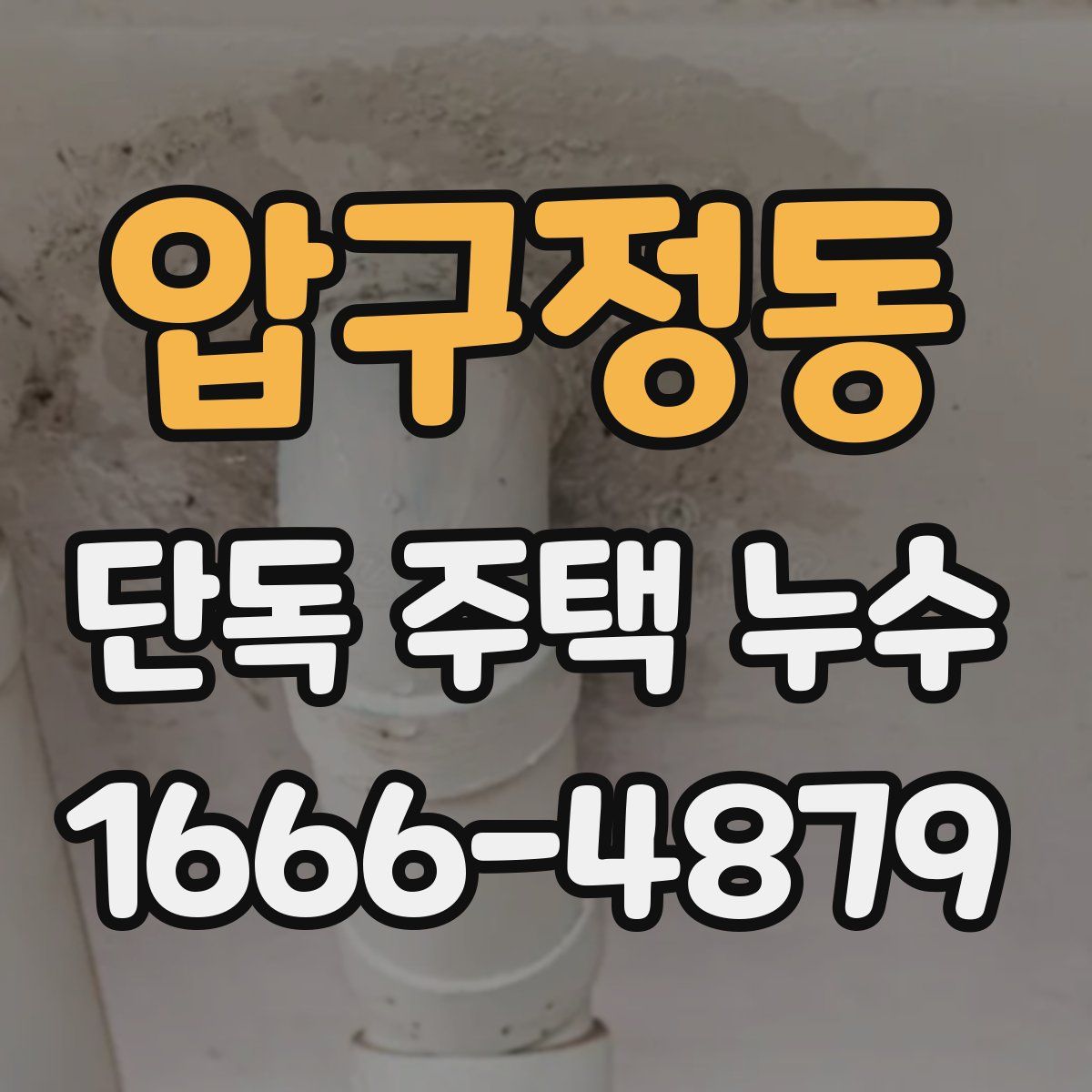 압구정동 단독 주택 누수