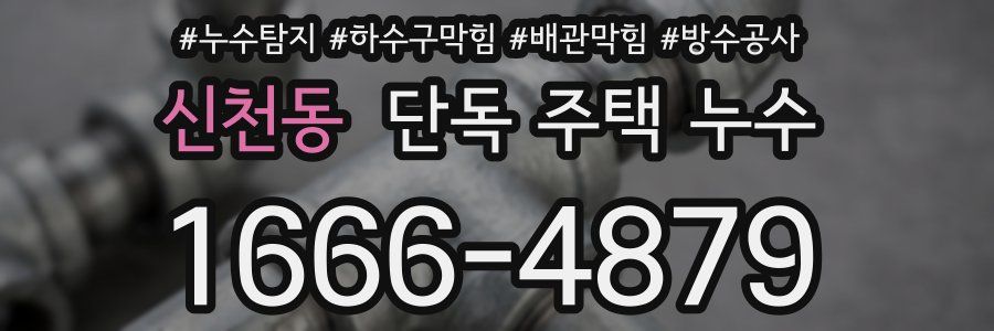 신천동 단독 주택 누수