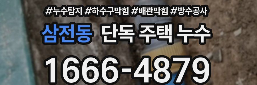 삼전동 단독 주택 누수
