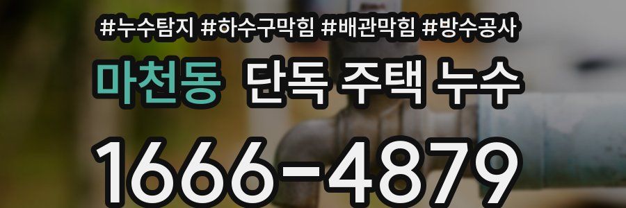 마천동 단독 주택 누수