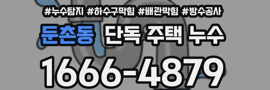 둔촌동 단독 주택 누수