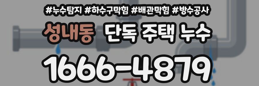 성내동 단독 주택 누수