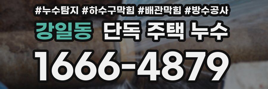 강일동 단독 주택 누수