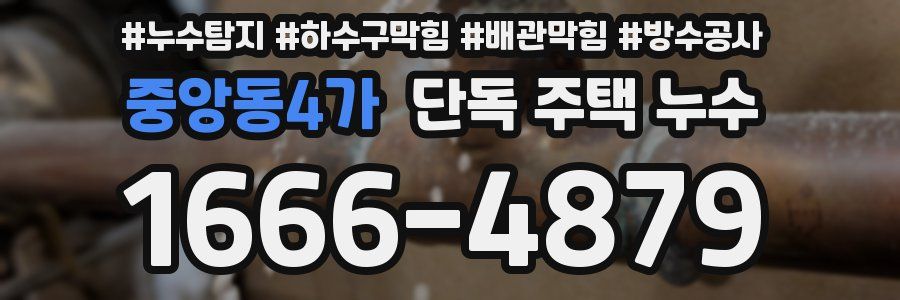 중앙동4가 단독 주택 누수