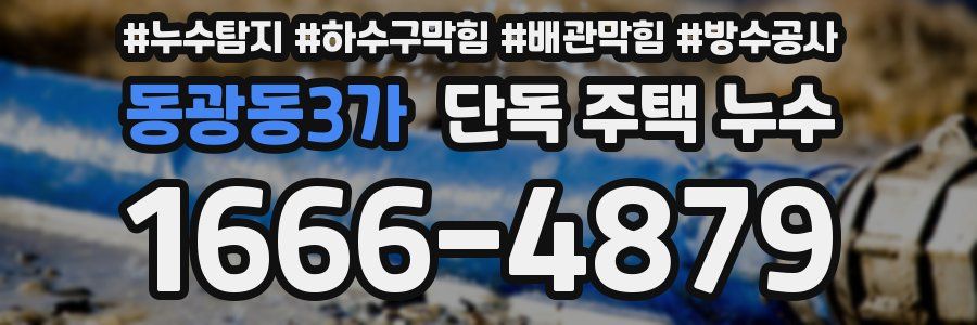 동광동3가 단독 주택 누수