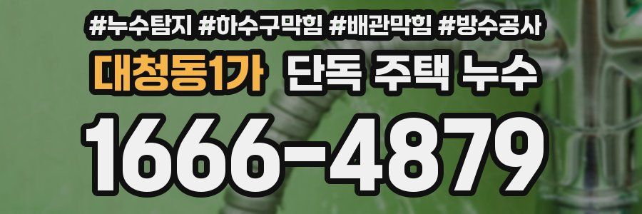 대청동1가 단독 주택 누수