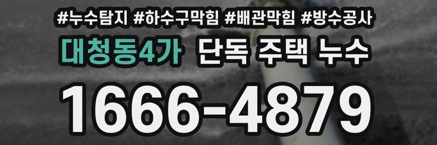 대청동4가 단독 주택 누수