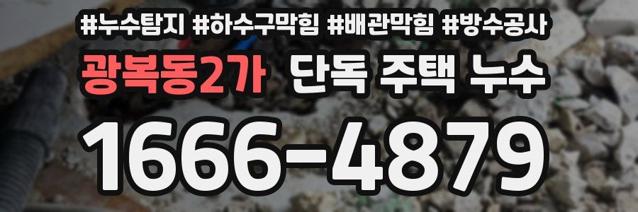 광복동2가 단독 주택 누수