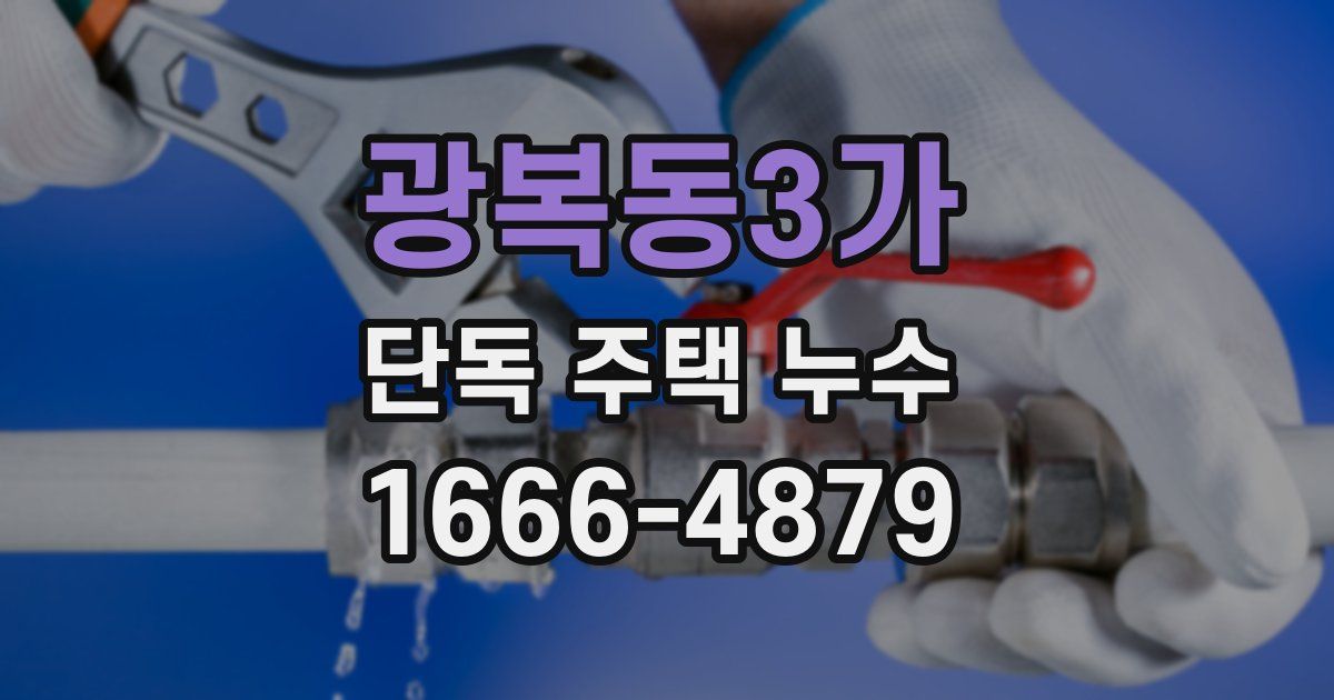 광복동3가 단독 주택 누수