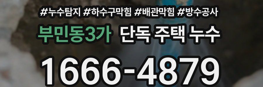 부민동3가 단독 주택 누수