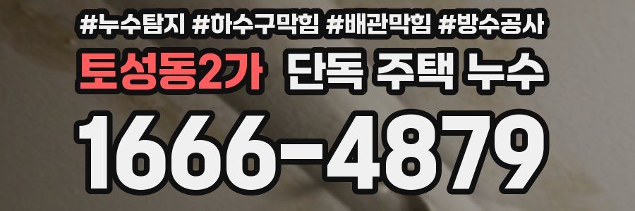 토성동2가 단독 주택 누수