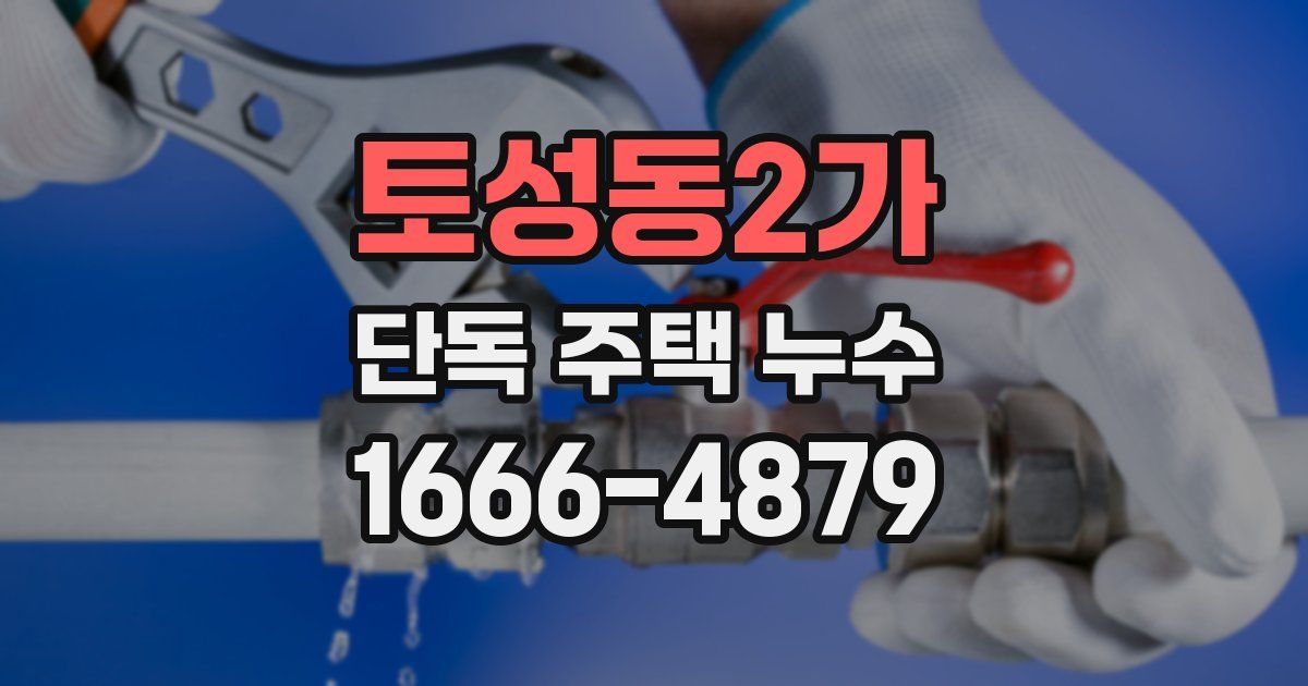 토성동2가 단독 주택 누수