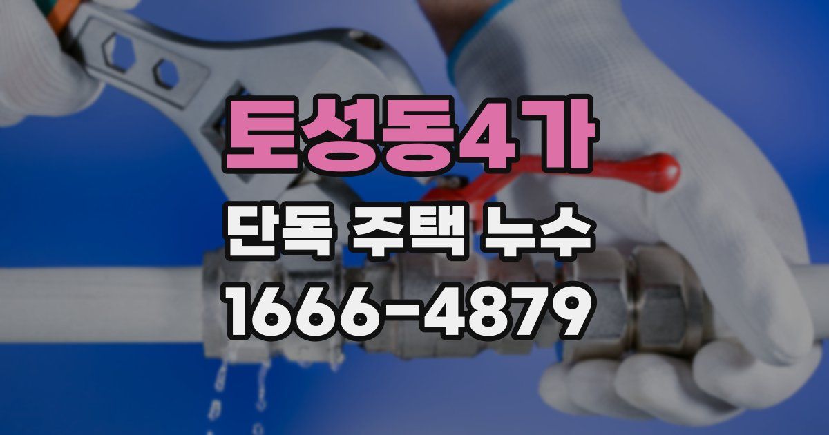 토성동4가 단독 주택 누수