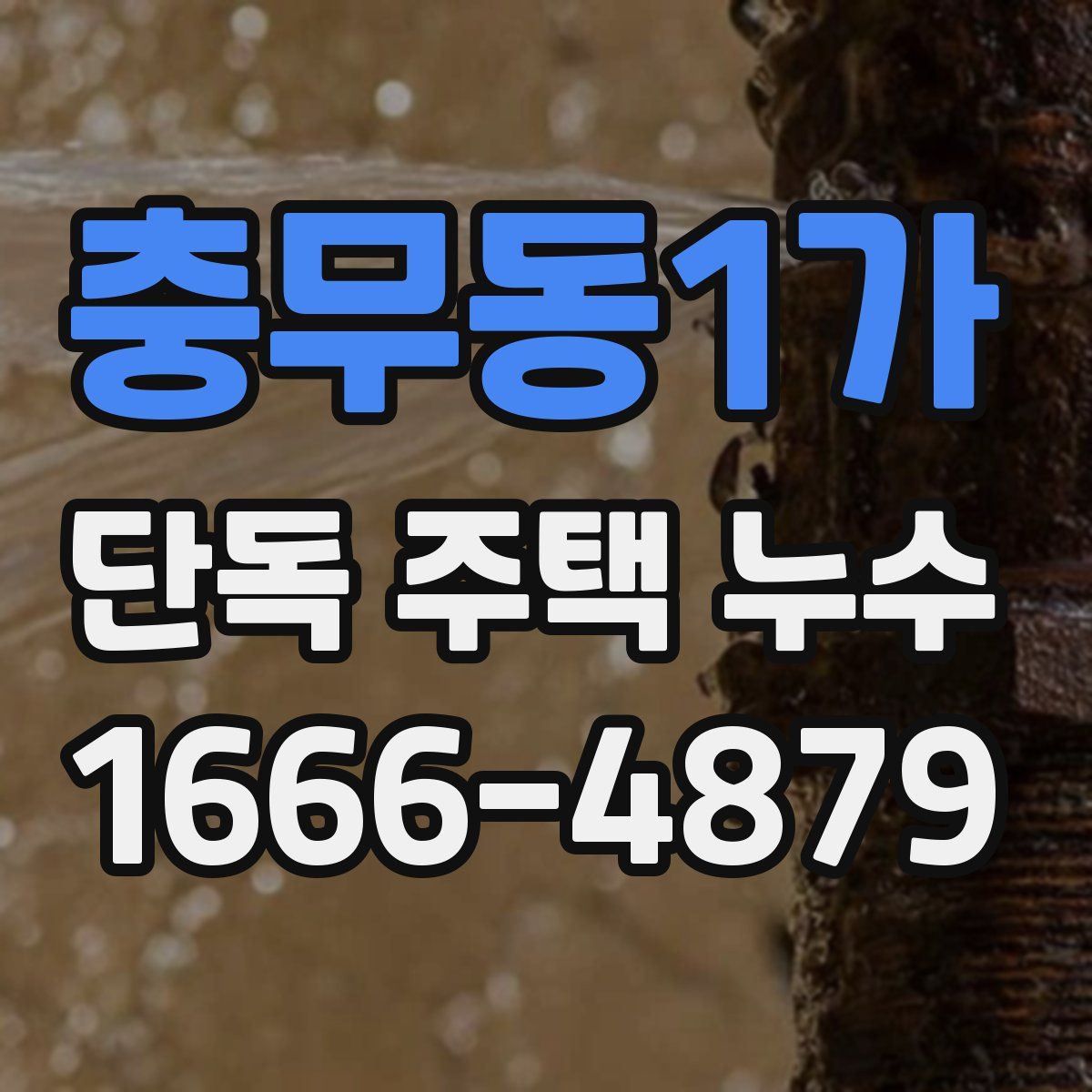 충무동1가 단독 주택 누수