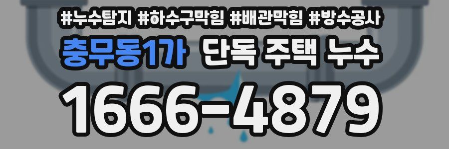 충무동1가 단독 주택 누수