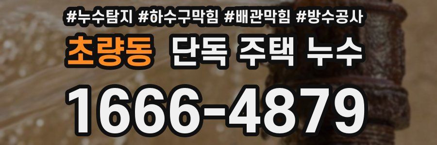 초량동 단독 주택 누수