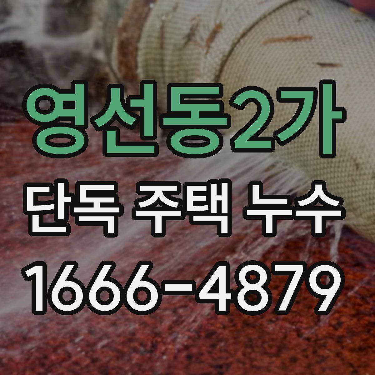 영선동2가 단독 주택 누수