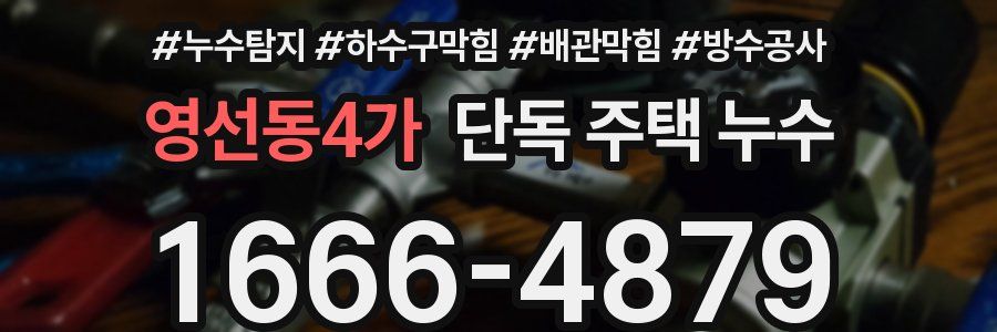 영선동4가 단독 주택 누수