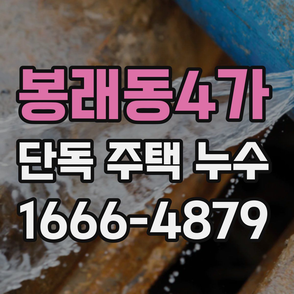 봉래동4가 단독 주택 누수