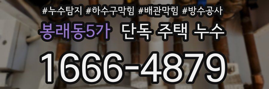 봉래동5가 단독 주택 누수