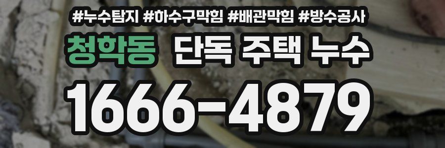 청학동 단독 주택 누수