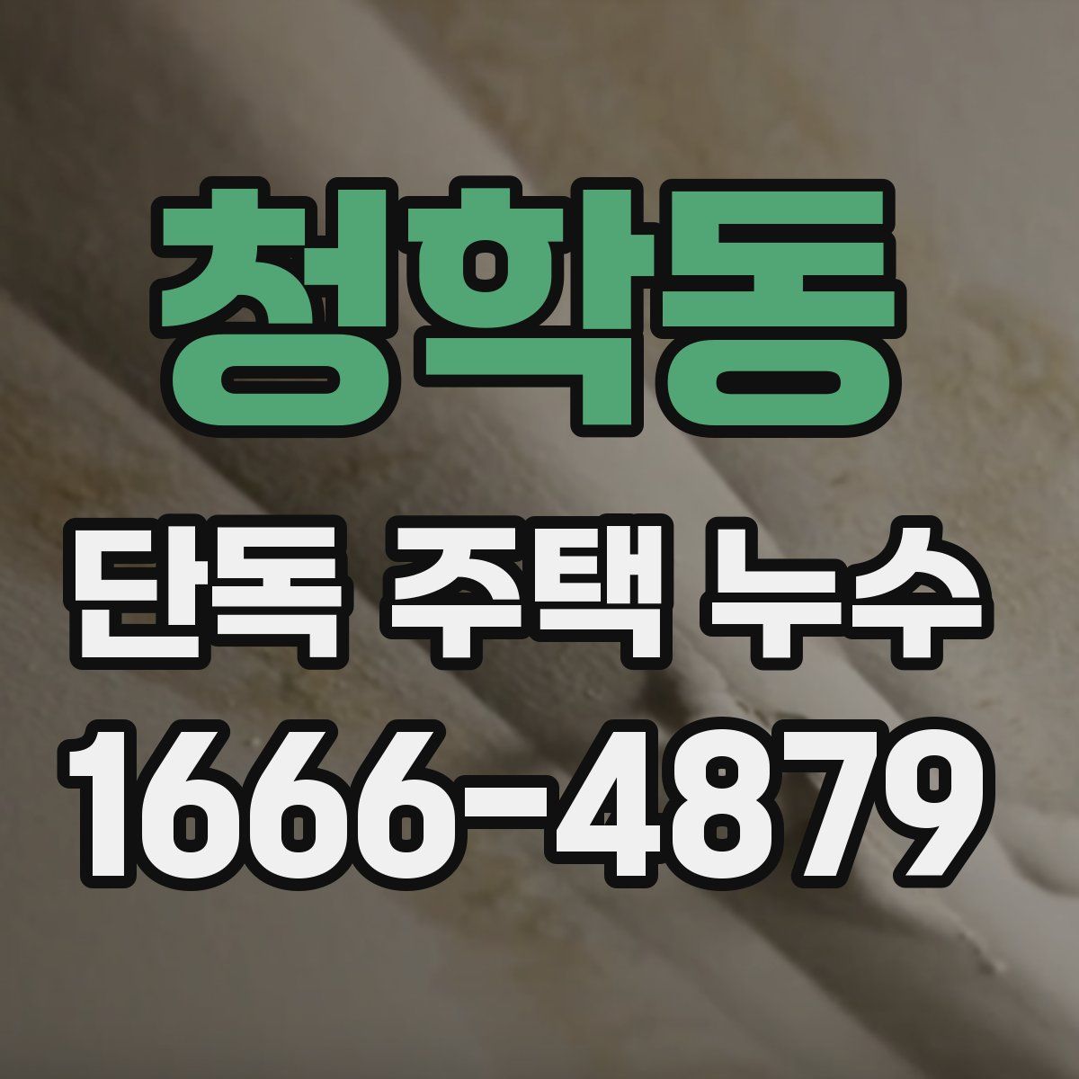 청학동 단독 주택 누수