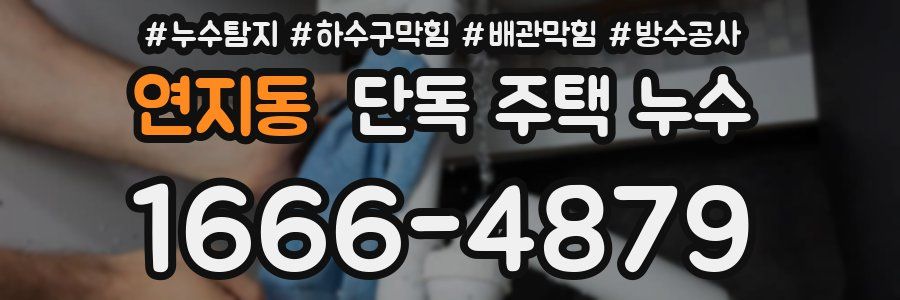 연지동 단독 주택 누수