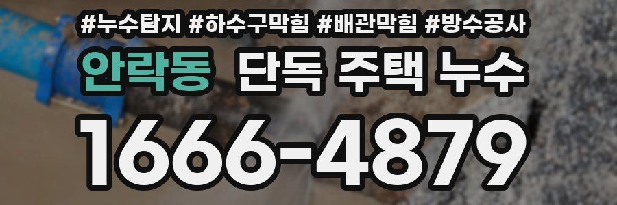 안락동 단독 주택 누수