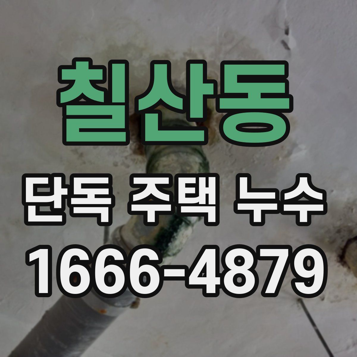 칠산동 단독 주택 누수