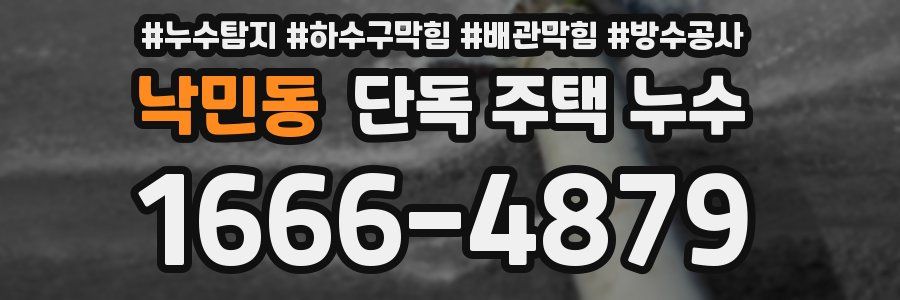 낙민동 단독 주택 누수