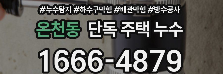 온천동 단독 주택 누수