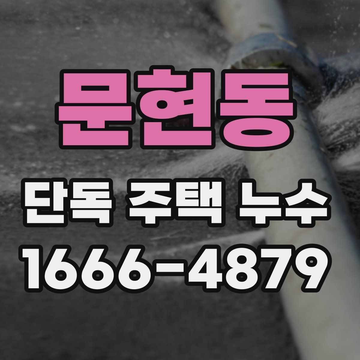문현동 단독 주택 누수 보수 시 공정별 확인 사항