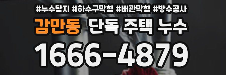 감만동 단독 주택 누수