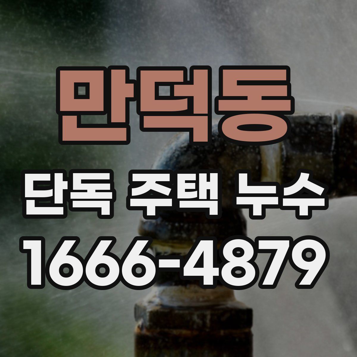 만덕동 단독 주택 누수