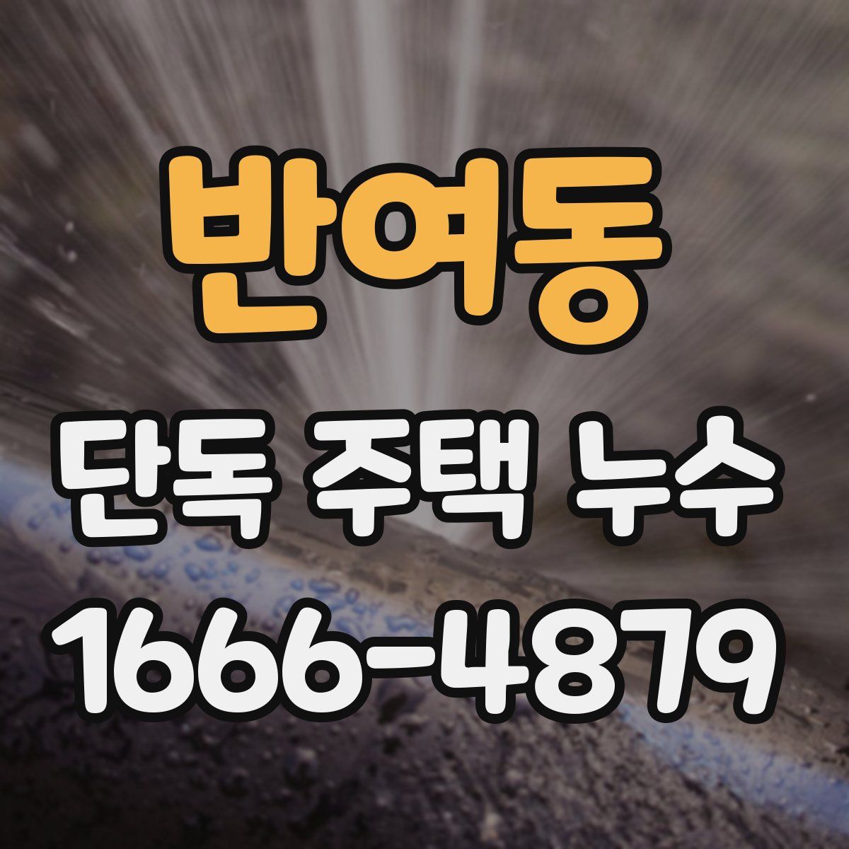 반여동 단독 주택 누수