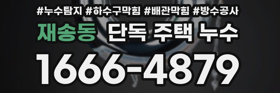 재송동 단독 주택 누수