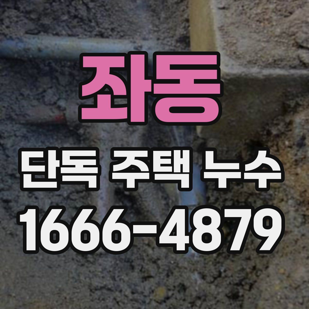 좌동 단독 주택 누수