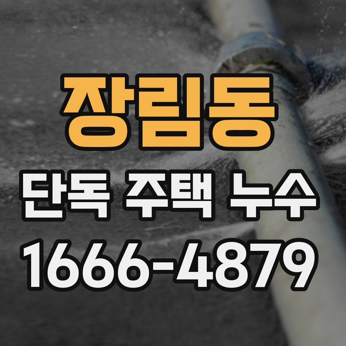 장림동 단독 주택 누수 발생 후 임시 조치 방법