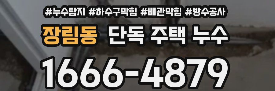 장림동 단독 주택 누수