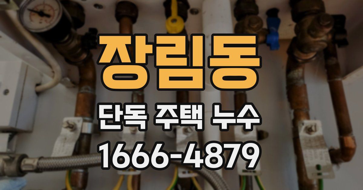 장림동 단독 주택 누수